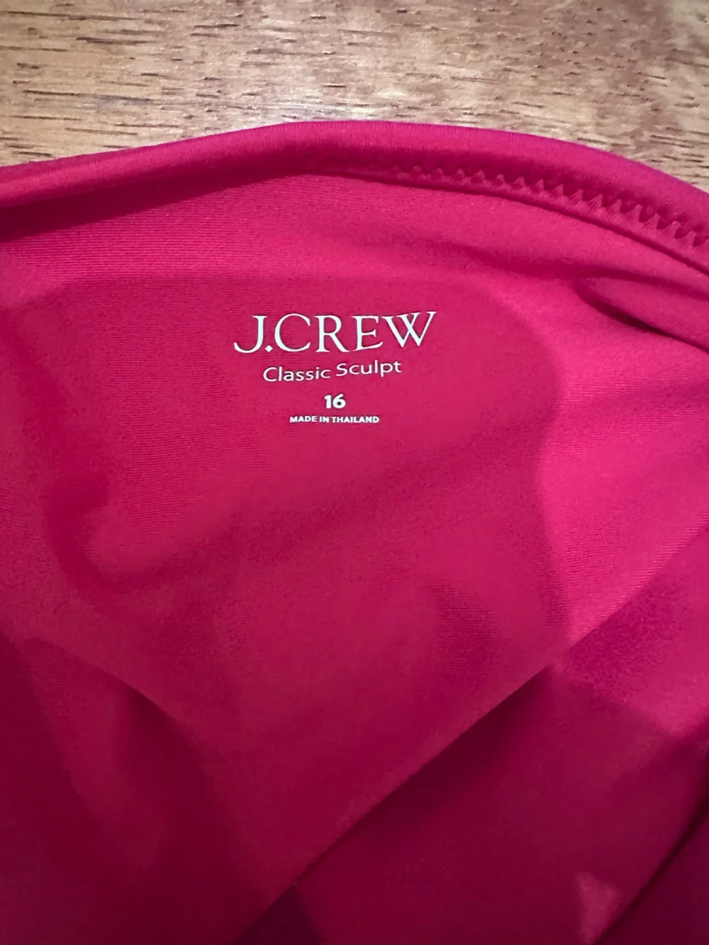 J. Crew Women’s Classic Sculpt One-Piece Swimsuit in Bright Magenta